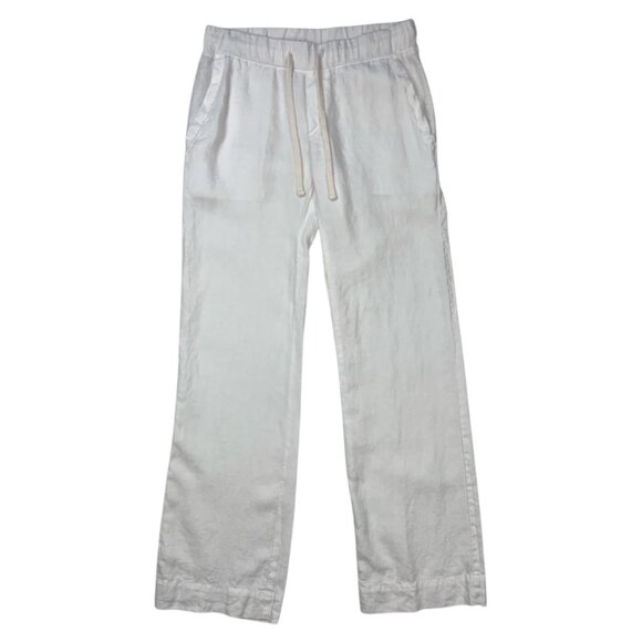 James Perse Standard Linen Pants 1 S Small White - Picture 1 of 12